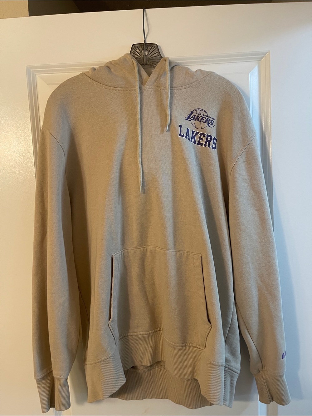 Los Angeles LakersTan Hooded Pullover Sweatshirt - Ultra Game